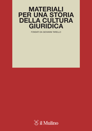 Cover of the journal Materiali per una storia della cultura giuridica - 1120-9607