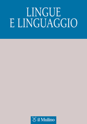 Cover: Lingue e linguaggio - 1720-9331
