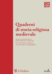 Cover of the journal Quaderni di storia religiosa medievale - 2724-573X
