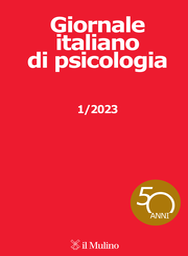 Cover of Giornale italiano di psicologia - 0390-5349