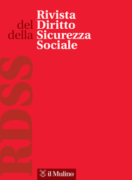 Cover of the issue number 1/2023 of the journal: Rivista del Diritto della Sicurezza Sociale